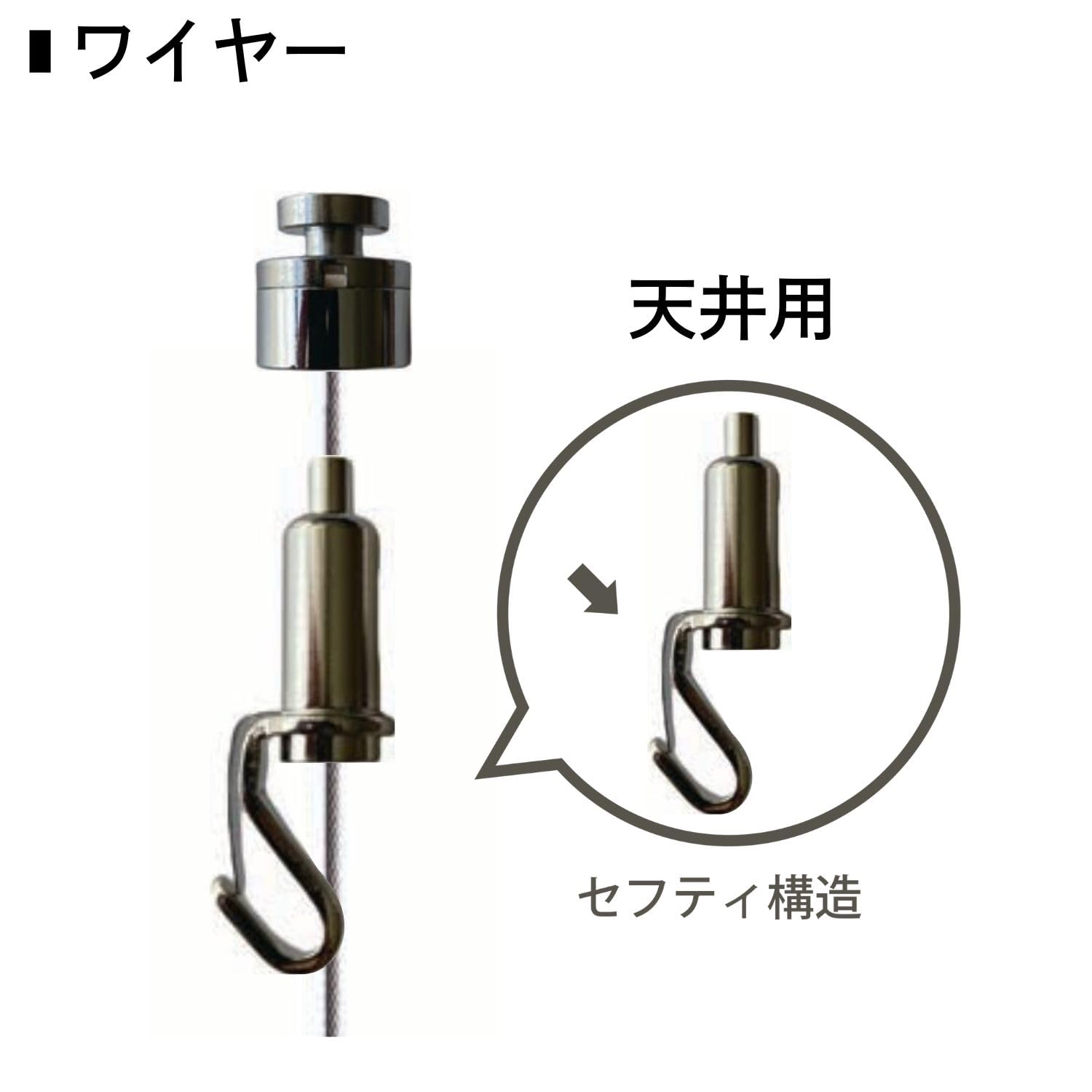 【数量限定】福井金属工芸 耐震レールセット 1m S-3603 ピクチャーレール レールC－11型 レール3m 天井用 3357‐W－1